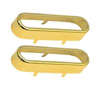 Baoblaze 2 Pièces Couvercle Micro Guitare Électrique Couvercle Simple Accessoire Laiton Aspect Classique Transmission Son Précis Convient pour Améliorat, or