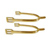 Baoblaze 2 Pièces Éperons pour Chevaux Accessoires Alliage de Zinc Montage Simple Résistants pour Adultes Débutants Convient à Dressage Équitation Ranch Chasse, Or