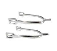 Baoblaze 2 Pièces Éperons pour Chevaux Accessoires Alliage de Zinc Montage Simple Résistants pour Adultes Débutants Convient à Dressage Équitation Ranch Chasse, Argent