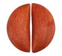 Baoblaze 2 Pièces Holy Cups Tasses Divinatoires en Bois Outil Sacré Gua Propre Prop Bouddhiste Décoratif en Bois de Pêcher Support de Sacrifice Prat, 11.5 Cm X 4.8 Cm