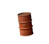 Baoblaze 2 Pièces Miniature Baril D'Huile Modèle Simulation Ornement Micro Décoration PP Employé pour Collection Diorama Bureau, Rouge
