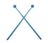 Baoblaze 2 Pièces Percussion Xylophone Cloche Marimba Maillets Forme Arrondie Caoutchouc Parfait pour Classe Musique Pratique, Bleu