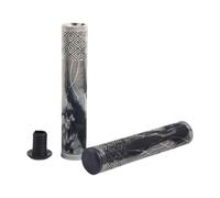 Baoblaze 2 Pièces Poignées de Guidon de Vélo Protège-Manchons Antidérapants Couvre-poignées avec Surface Texturée pour Une Bonne Adhérence Approprié pour Vélos, Gris et Noir