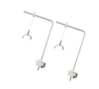 Baoblaze 2 Pièces Support de Lumière D'Aquarium Support de Fixation surélevé pour Lampe LED Construction en Aluminium Robuste et Ajustable Adapté Au Maintien, avec 2 Clips