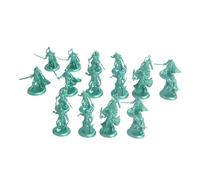 Baoblaze 20 Pièces Figurines de Guerriers Miniatures Figurines d'action Historiques en Plastique PP Sûr Adapté pour La Construction de Scènes et, Vert