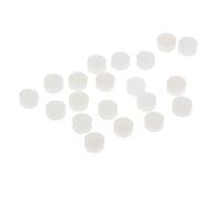 Baoblaze 20 Pièces Spit Valve Cork Bouchons pour Trompette Cornet Bugle Coussinets En Bois Naturel Gel de Silice Adaptés Au Remplacement Réparation de Cuivres, blanc