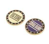 Baoblaze 2pcs Big Little Blind Métal Jeton de Poker et Bouton de Revendeur pour Les Accessoires Texas Hold'em