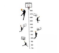 Baoblaze 2x Autocollant Mural pour Tableau de Hauteur, Décoration Murale Précise, Thème Sportif, Bricolage, Règle Murale Créative, Autocollant Mural pour