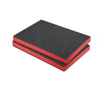 Baoblaze 2x Inserts en mousse découpables pour boîtes à outils, feuilles de rangement Epe pour étuis rigides, 45x50x3cm