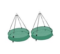 Baoblaze 2X Plateau de récupération de graines pour Oiseaux, Cerceau de Suspension, mangeoire à Plateau Suspendu Universel