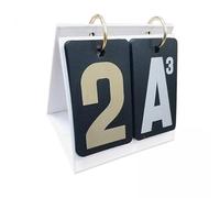 Baoblaze 2x Tableau de Bord à Chiffres à Bascule, Outil pour Entraîneurs, Mini Tableau de Butage, Flippers pour Baseball, Volley-ball, Basket-ball