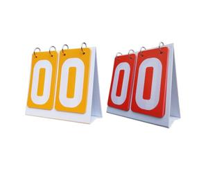 Baoblaze 2X Tableaux de Bord Sportifs Tableau de Score Flippers 2 Chiffres Tableaux de pointage légers compteurs de Scores Tableaux de Bord à Rabat pour Le, Rouge Jaune