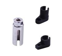 Baoblaze 3 Pièces liquet 22mm pour Retirer Son Lambda Embout Fendu Mallette Rangement Outils Atelier Réparation Capteur Maintenance Auto Système Émissions Usage Mécanicien