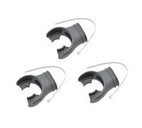 Baoblaze 3 Pièces Embout Régulateur de Plongée Embout Bouche Plongée Souple Détendeur Universel Accessoire Équipement Entretien Adapté pour Adulte Utilisation, Gris