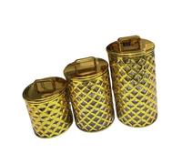 Baoblaze 3pcs Candy pot Cuisine Canister Dustroprowing Round Food Storage Rangement Wit