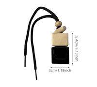 Baoblaze 3PCS Car Bouteilles suspendues Verre 8 ml Capacité Sturdy Pendant Pruisible Ornement de voiture Miroir des diffuseurs de voiture pour le rétroviseur