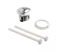 Baoblaze 3x Kit de Remplacement de Pièces de Réservoir de Toilette à Bouton-poussoir de Toilette Rond pour La Maison