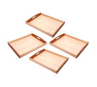 Baoblaze 4 Pcs Montessori Boîte En Bois Jouets Titulaire Plateau Enfants Jouets Éducatifs Précoce