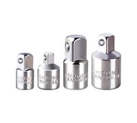 Baoblaze 4 Pièces Adaptateur à Choc Outil de Conversion Professionnel Réducteur pour Douilles et Convertisseur D'Impact En Métal de Haute Résistance Adapté Po, Argent