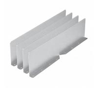 Baoblaze 4 Pièces Pare-Éclabssures Jonction Gttière Flexible Pare-Éclabssures Vis Fixation à Faible Hauteur pr Préparation pr Fortes Pluies
