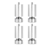 Baoblaze 4 Pièces Pieds de Canapé Pieds de Meuble en Métal Pieds Réglables pour Lit Pieds Centraux pour Table en Alliage D'Aluminium Soutient Robuste Adapté