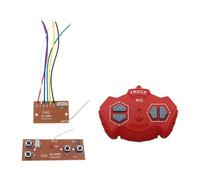 Baoblaze 4CH avec télécommande RC, modèle de bricolage, camions modifiés, voiture RC, chenille, Module de commande Emote, carte émetteur, carte récepteur, Rouge