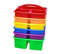 Baoblaze 6 Pièces Boîtes de Rangement Bacs Polyvalents pour Enfants Paniers de Classe Organisateurs de Jouets Rangement D'Art avec Poignée Intégrée Adapté Pou, Paquet de Sac Opp