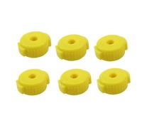 Baoblaze 6 Pièces Écrous de Cymbale Remplacement pour Pied de Cymbale Capuchons de Verrouillage Accessoires de Batterie à Libération Facile Adapté pour Batteur, Jaune