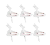 Baoblaze 6 Pièces Golf Tee Incassable Accessoire Golf Support Balle Ajustable Matériau Robuste Contrôle Hauteur Adapté à L'Entraînement Parcours Initiation, 6 Pièces