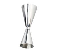 Baoblaze à Cocktail Tasse à Mesurer Double Outil de Barman Verre à Mesure En Acier Inoxydable avec Mesures de 30ml et 60ml Approprié pour Les Fêtes et, Argent