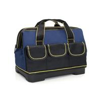 Baoblaze à Outils Autoportant Base Soli Tissu Résistant à l'Usure Gran Ouverture Principale Pochtes Multiples pour Trier le Matériel Poignées Confortables Adapté aux Travaux Divers, 17 Pouces