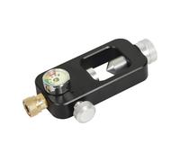 Baoblaze Adaptateur de Remplissage de Bouteille de plongée avec manomètre, équipement Professionnel en Aluminium, Adaptateur de Remplissage de plongée, Noir sans Tuyau