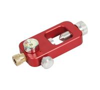 Baoblaze Adaptateur de Remplissage de Bouteille de plongée avec manomètre, équipement Professionnel en Aluminium, Adaptateur de Remplissage de plongée, Rouge sans Tuyau