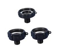 Baoblaze Adaptateur de vidange de réservoir 3 pièces, Adaptateur mâle pour Tuyau d'arrosage, Filetage Professionnel 2" x mâle 3/4" pour Baril