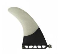 Baoblaze Aileron de Pouces Aileron Central Dérive Planche Surf Aileron Unique Forme Aérodynamique pour Équilibre et Maniabilité Adapté aux Surfeurs Loisir , Blanc , 9 Pouces