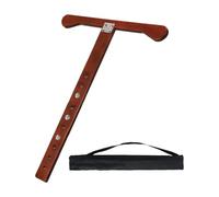 Baoblaze Ancre de Pique pour Violoncelle Support de Sol Arrêt de Pique Accessoire D'Instrument Base Stable Léger et Pliable avec Sangle En Tissu Oxford Approp, Brun Foncé