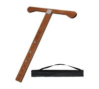 Baoblaze Ancre de Pique pour Violoncelle Support de Sol Arrêt de Pique Accessoire D'Instrument Base Stable Léger et Pliable avec Sangle En Tissu Oxford Approp, Brun
