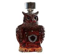 Baoblaze Animal Whisky Decanter Unique drôle en verre transparent bouteille d'alcool en verre homme cadeau pour le bar club hôtel décoration, Hibou