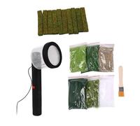 Baoblaze Applicateurs d'herbe statique, bricolage, modélisation de Table de sable avec brosse, Machine de flocage Portable pour loisirs créatifs sur chemin de
