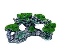 Baoblaze Aquarium Figurine Rocher Décor Aquarium Grotte Résine Simulation Mini Roches Plateforme Bronze Convient pour Porche Aquarium Bureau Ma, Corail