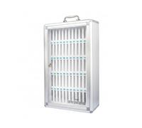 Baoblaze Armoire de Rangement Téléphone Portable Verrouillable Casier Boîte Coffret avec Observations Rapides par Transparente en Alliage d'Aluminium Poignée, 60 Emplacements