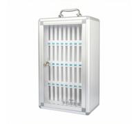 Baoblaze Armoire de Rangement Téléphone Portable Verrouillable Casier Boîte Coffret avec Observations Rapides par Transparente en Alliage d'Aluminium Poignée, 36 Emplacements