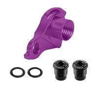 Baoblaze Arrière Vélo Attache Crochet Cadre Aluminium Alliage Protection Facile Installation pour Cyclistes Remplacement Réparation, Violet