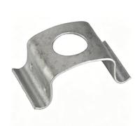 Baoblaze Attache Tuyau Automobile en Fer Forgé Pont Courbé Trou Central pour Sécuriser les Lignes Sous le Plancher Du Véhicule
