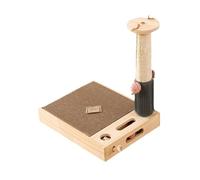 Baoblaze avec Balle Griffoir pour Chat Fournitures pour Chat Puzzles pour Chatons Jouet Griffoir pour Chat en Bois et sisal résistant à l'usure