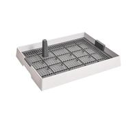 Baoblaze Bac à Litière pour Animaux Plateau Toilette Chien Tapis D'Entraînement Chiot Pot avec Grille Facile à Nettoyer en PP Adapté pour Animaux Domestiques U, L
