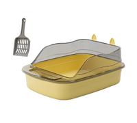 Baoblaze Bac Litiere pour Chat, Grande Litiere Chat, Litiere pour Chat Bac, Caisse Chat Litiere, Arbre a Chat Litiere pour Aux Chats Adultes, Chatons, Deux Chats