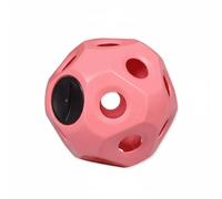 Baoblaze Balle d'Équitation Distributeur Alimentation Lente Jouet Mangeoire Polyéthylène Ouverture Multiple Adaptée pour Chevaux Box Animaux d'Élevage, Rose