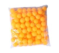 Baoblaze Balles de tombola, balles de pong, balles de bingo, 40 mm pour anniversaire, jeux de piscine, jouets pour chats, fournitures de fête, 100 Pièces Jaune