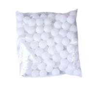 Baoblaze Balles de tombola, balles de pong, balles de bingo, 40 mm pour anniversaire, jeux de piscine, jouets pour chats, fournitures de fête, 100 Pièces Blanches